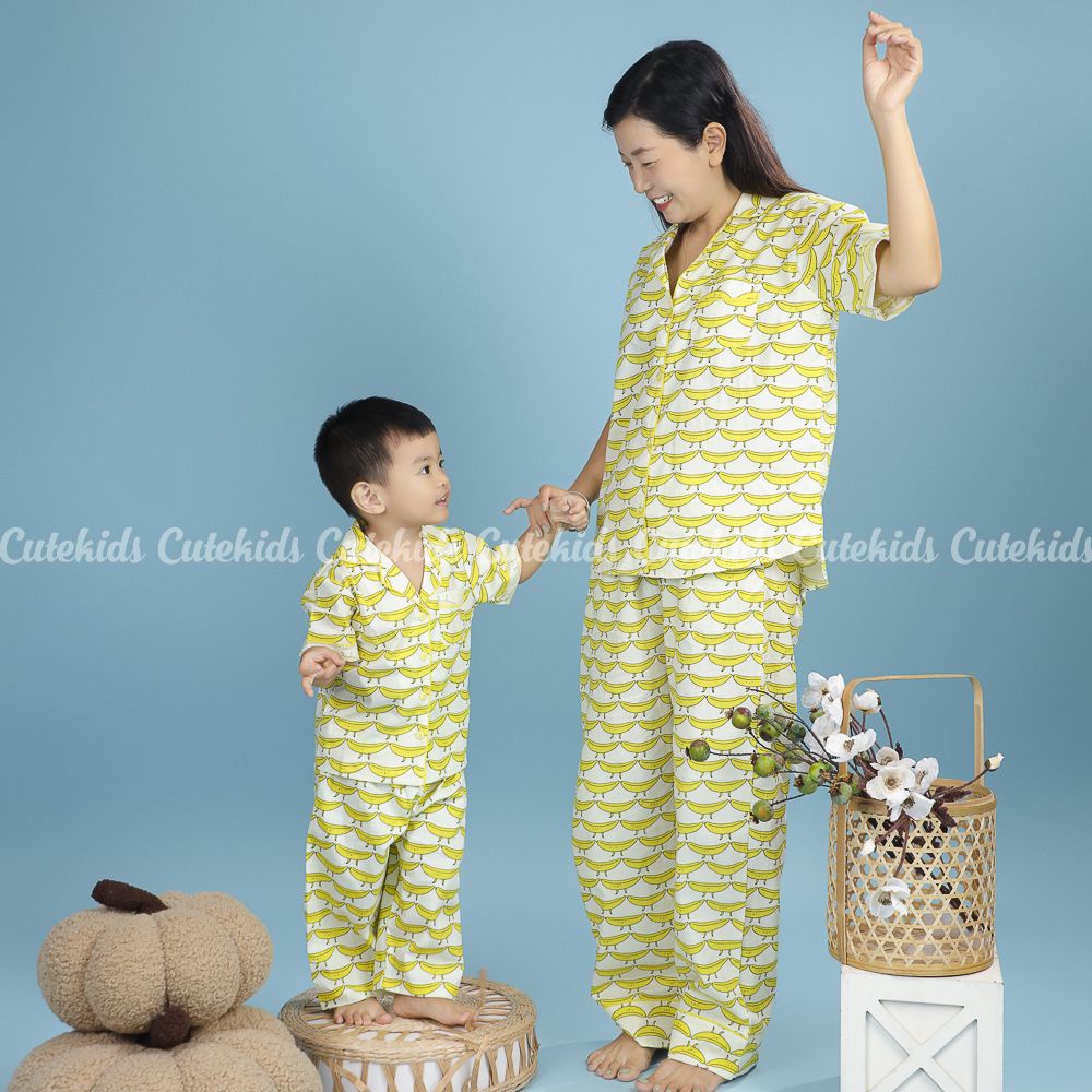 Bộ Pijama thiết kế mẹ & bé hiệu Cutekids