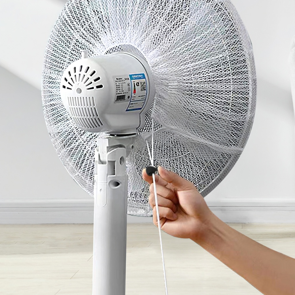 Lưới Vải Bọc Lồng Quạt Máy Có Dây Rút An Toàn Cho Bé Mẫu Hoạt Hình Dễ Thương ARSE FANS