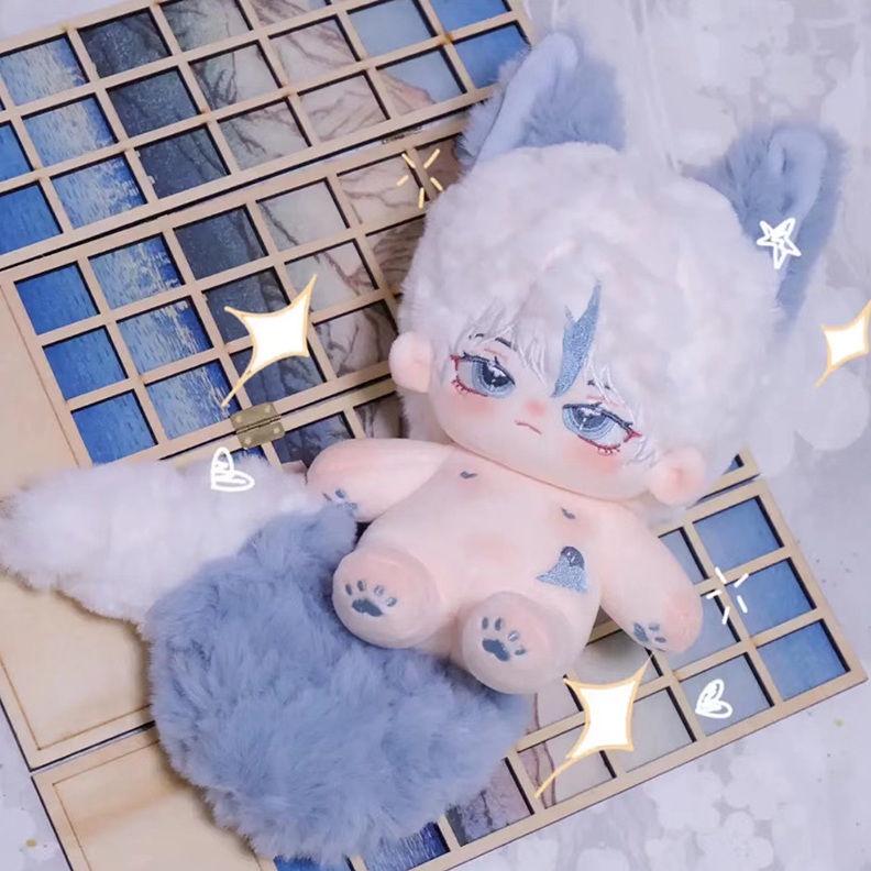 Búp Bê Thần Tiên umio Sea Salt Cáo Nhỏ 20cm Cotton Chải Bắt Sáng Đuôi To Từ Tính