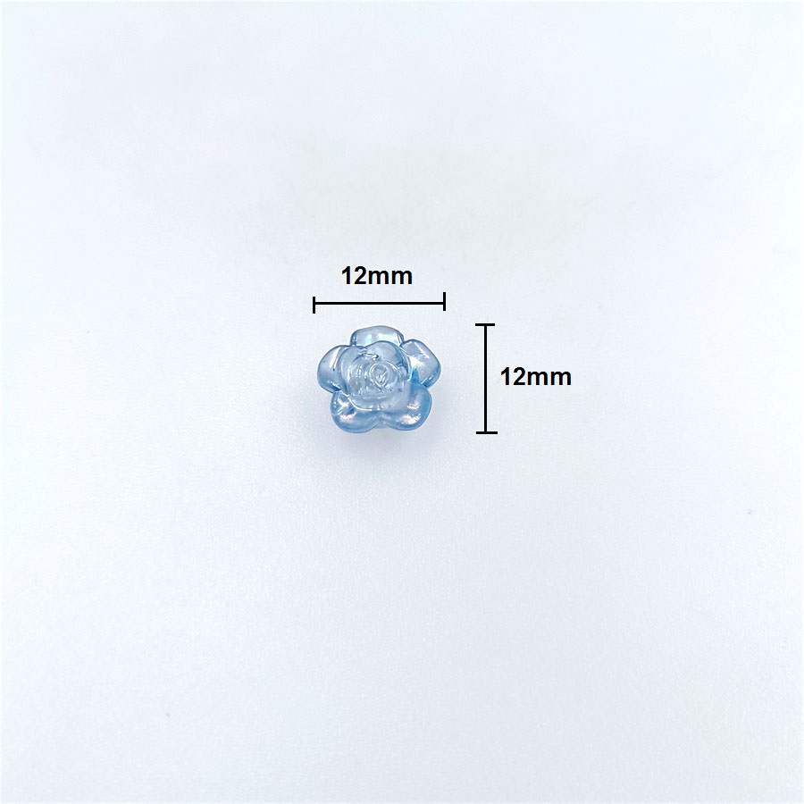 Bộ 20 Hạt Xỏ Lỗ Hình Hoa Bằng Acrylic Dùng Làm Trang Sức DIY