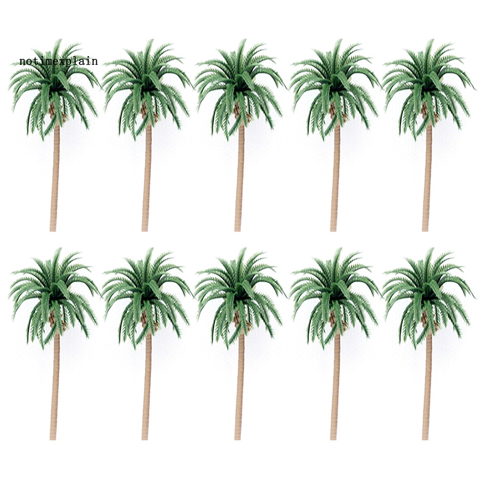 Set 10 Mô Hình Cây Dừa Giả Trang Trí Tuyệt Đẹp