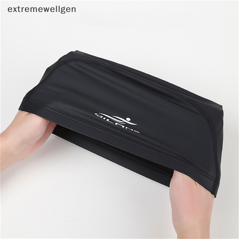 Mũ Bơi Thể Thao Dài Bằng PU Co Giãn Chống Thấm Nước Bảo Vệ Tai Cho Người Lớn LLF