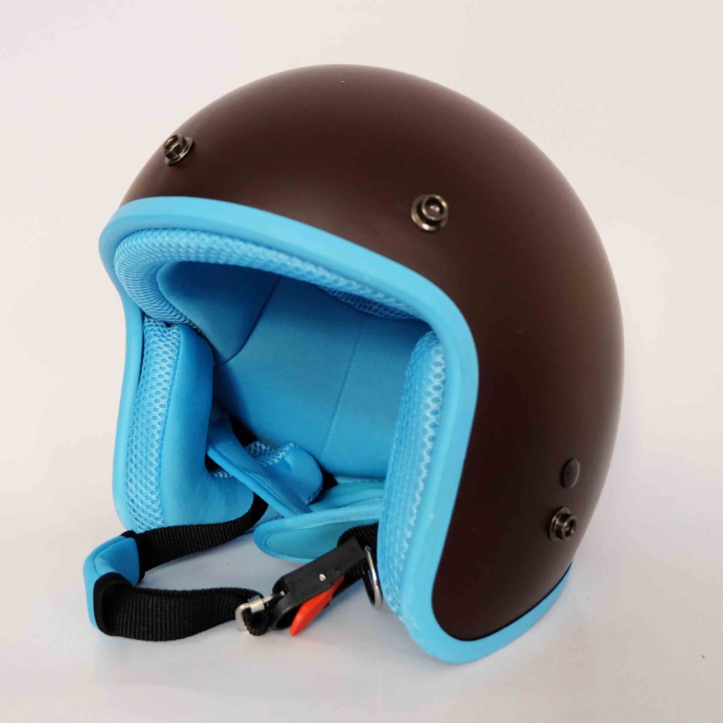 Mũ Bảo Hiểm 3/4 đầu Lót Xanh Cao Cấp Như Hình - Hàng CTY-Cam Kết Chất Lượng Giống Hình 100%