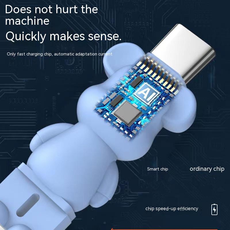 Dây Cáp Sạc Dữ Liệu Nhanh Bằng Silicon Cho iPhone huawei