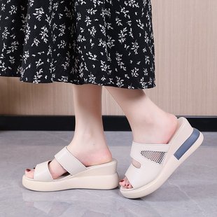 Sandal Cao Gót Mùa Hè 2023 plus size Chống Nước Dày Dặn Và Sáng Da Cho Nữ
