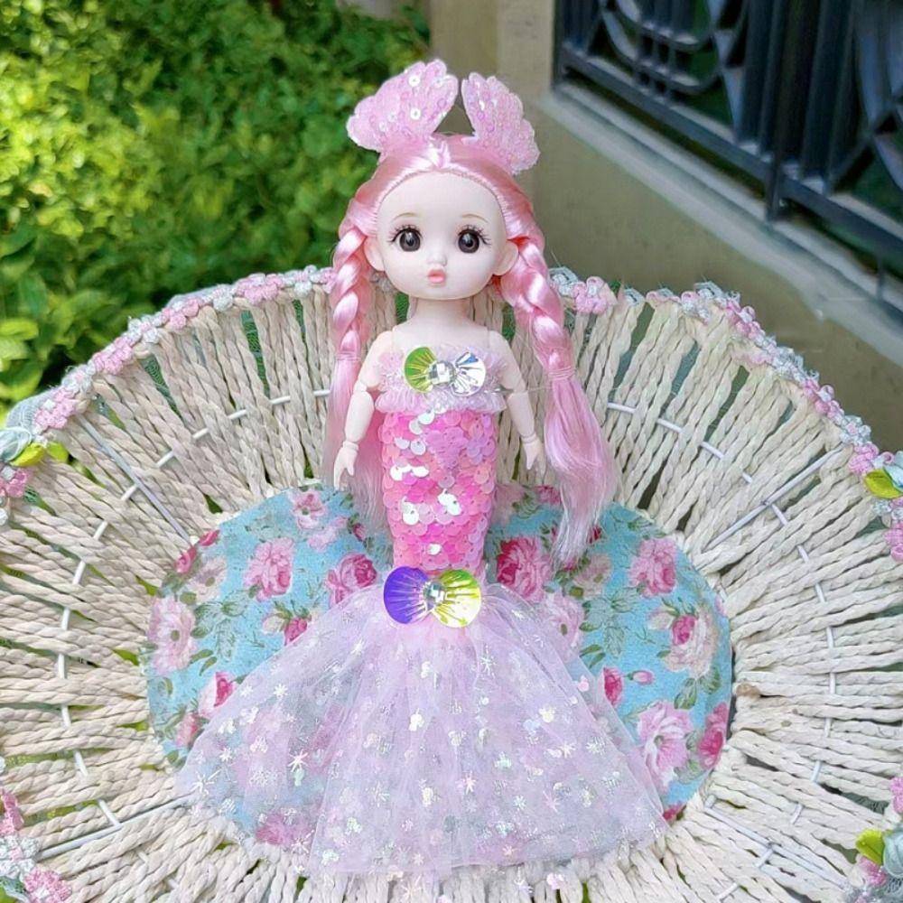 Búp Bê Nàng Tiên Cá BJD 3D Dễ Thương