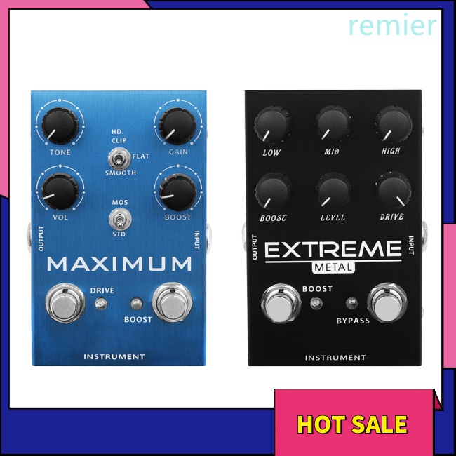 Re guitar effect pedal distortion / overdriver thiết bị hiệu ứng khối đơn cho bass electric guitar hiệu suất ngoài trời