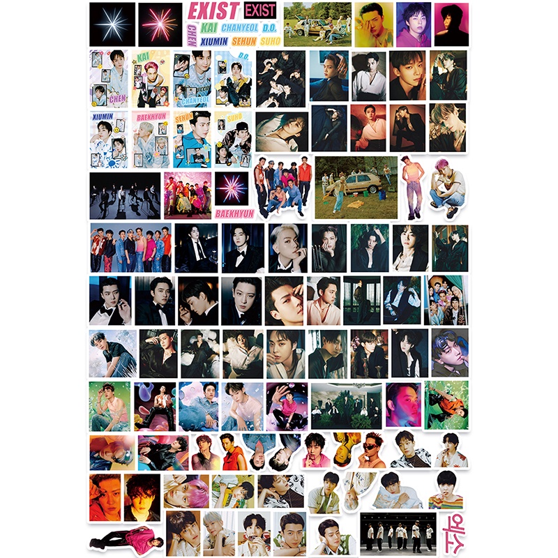 Set 100 Sticker EXO Trang Trí Đa Dụng Chất Lượng Cao