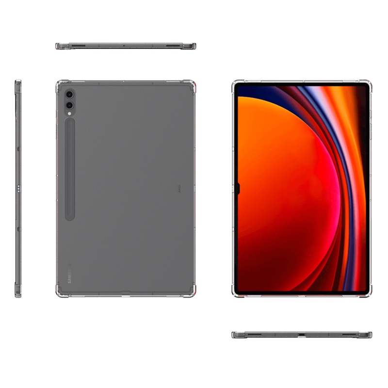 Ốp Máy Tính Bảng TPU Silicon Trong Suốt Có Túi Khí Chống Rơi Cho Samsung Galaxy Tab S9 Ultra 14.6 Samsung S7 S8 S9 Plus S9 Ultra