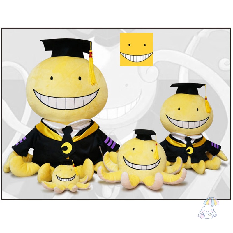 Búp Bê Nhồi Bông Đồ Chơi Mềm Mại Hình Nhân Vật Sát Thủ Korosensei Trong Lớp Học Ám Sát