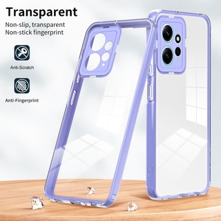 3 trong 1 jelly trong suốt bảo vệ máy ảnh toàn bộ vỏ điện thoại tương thích cho redmi note 12 4g 5g 12 pro plus turbo 12s 12t 12c vỏ tpu mềm chống va đập trong suốt