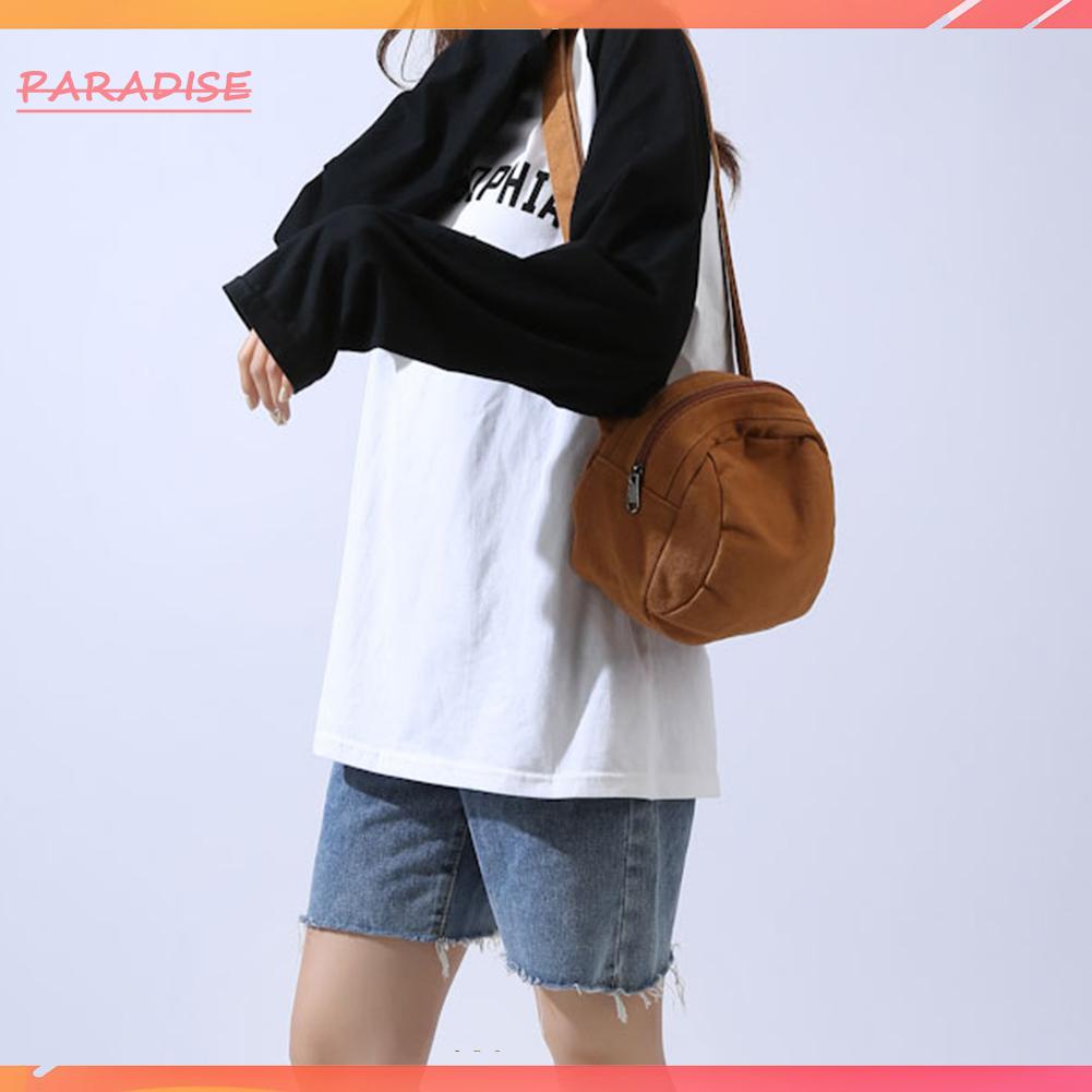 Túi Đeo Chéo Canvas 1.vn Có Dây Khóa Kéo Tùy Chỉnh Màu Trơn Thời Trang Unisex