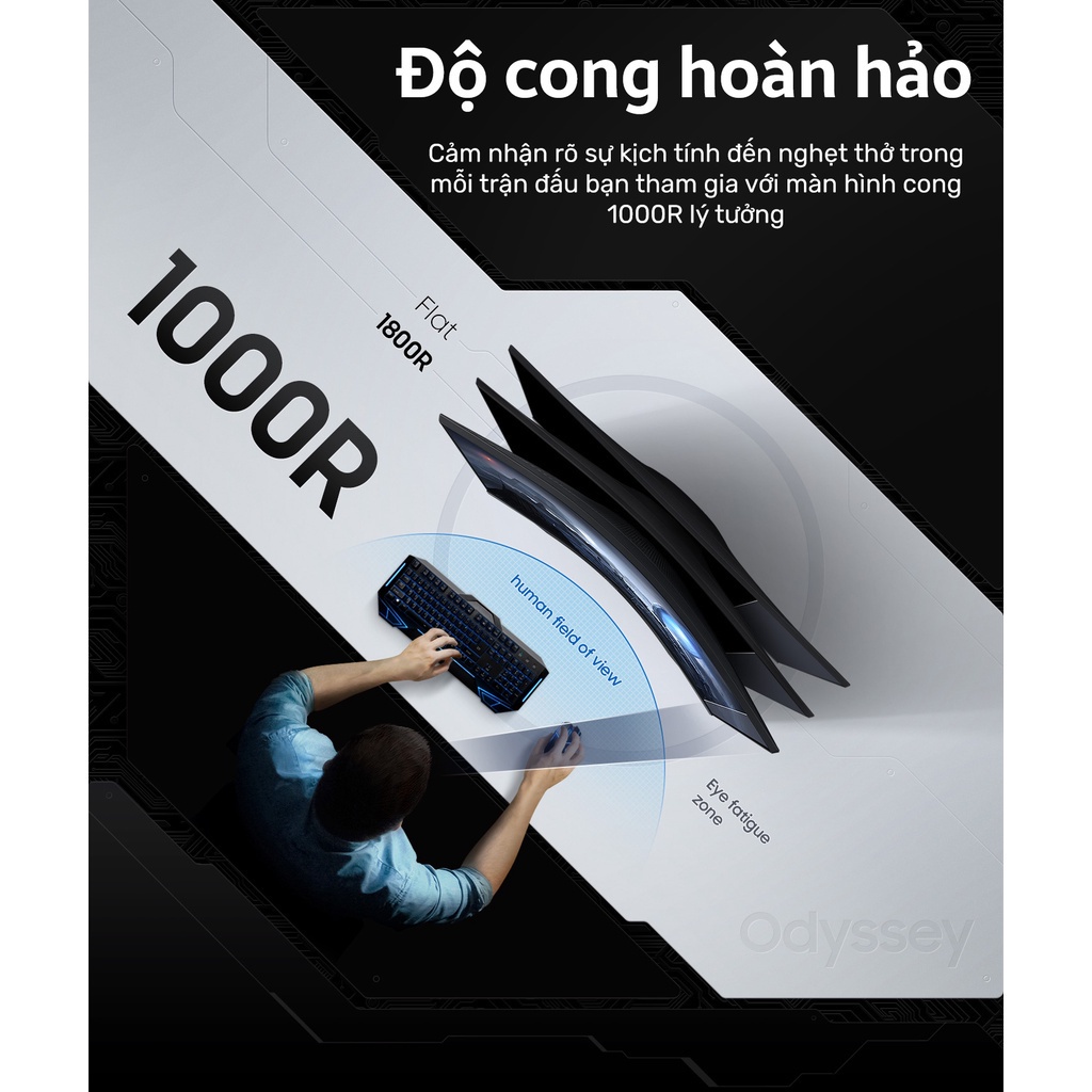 MÀN HÌNH GAMING SAMSUNG ODYSSEY G5 LC32G55TQBEXXV