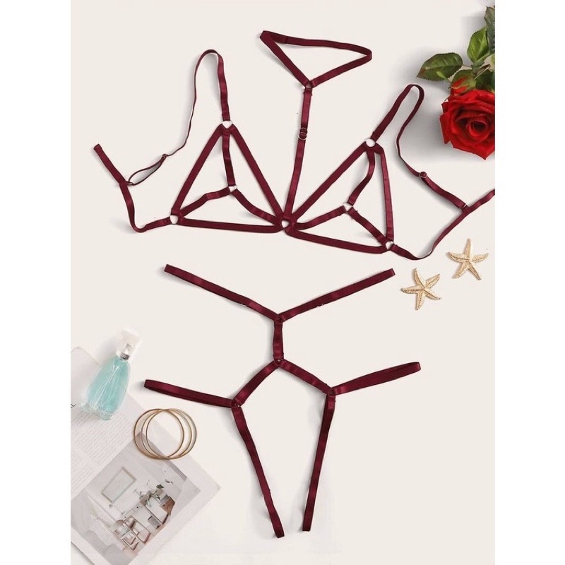 BK095 - Bộ đồ lót lọt khe dây quyến rũ cho nữ - Helena