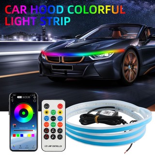 Đèn led rgb nhiều màu sắc kèm điều khiển từ xa trang trí mui xe hơi