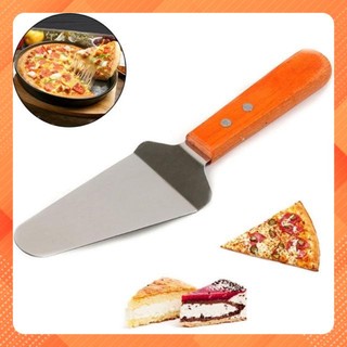 Xẻng xúc đỡ pizza inox cán gỗ