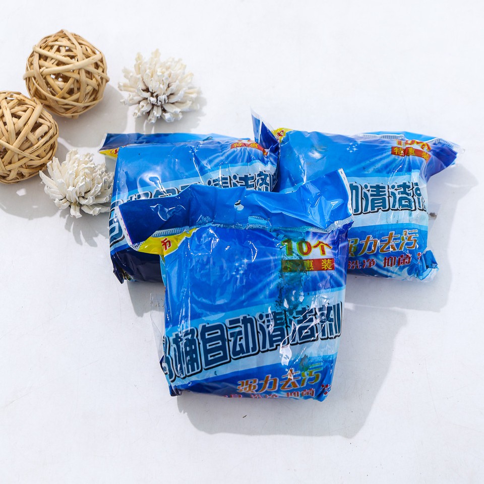 Viên Thả Bồn Cầu Vệ Sinh Toilet Gói 10 Viên Diệt Khuẩn Khử Mùi Nhanh Và Lưu Lại Hương Thơm Dịu Nhẹ Tiện Lợi