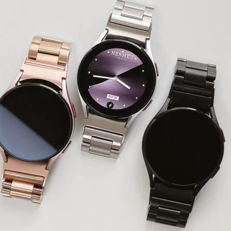 Dây đồng hồ kim loại,kích thước phổ quát size 18mm 20mm 22mm 24mm cho HuaWei Samsung Galaxy watch 4 3 classic 5 Pro