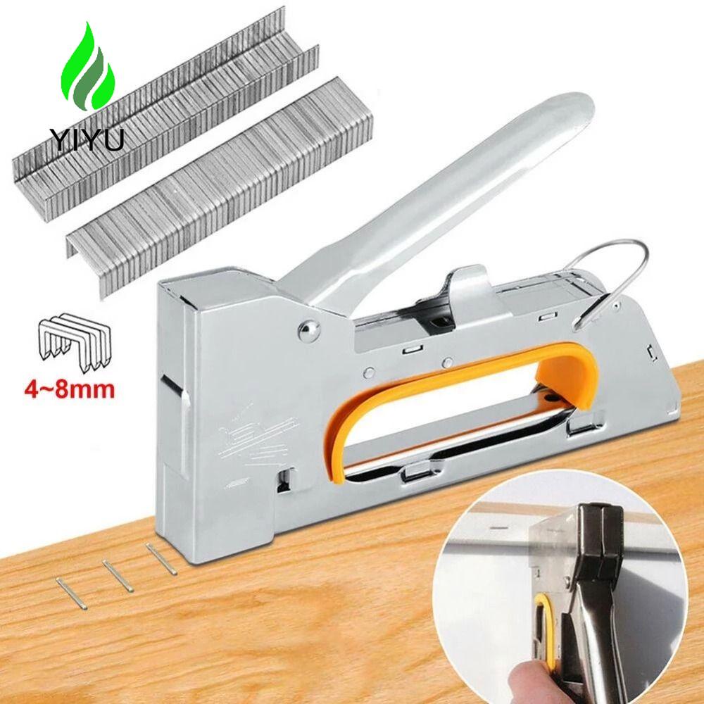 YIYU Staple tool 1008f bấm kim bằng gỗ đinh ghim để sửa đồ nội thất dụng cụ mộc làm móng loại u-type