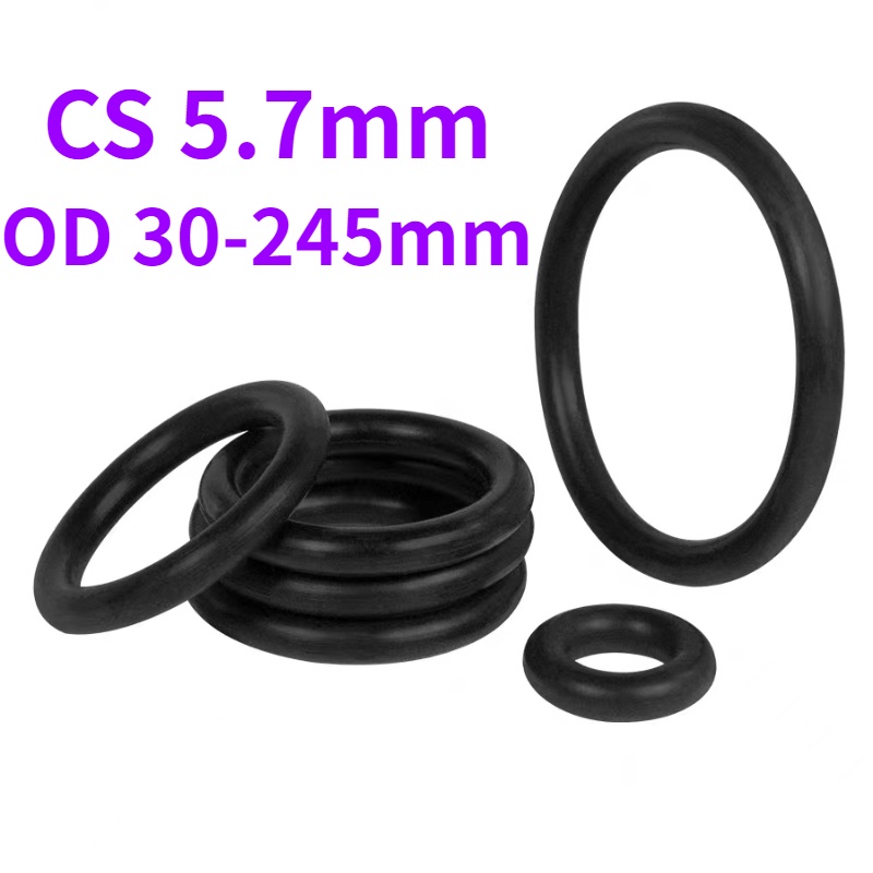 Vòng Đệm Cao Su Đen Hình Chữ O Cỡ Lớn 5.7Mm