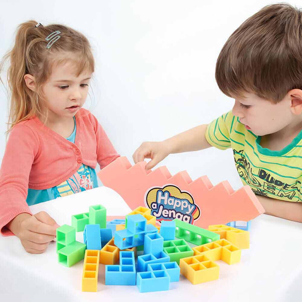 16Pcs Tetra Tower Game Stacking Blocks Balance Puzzle Assembly Bricks Kids Toys~