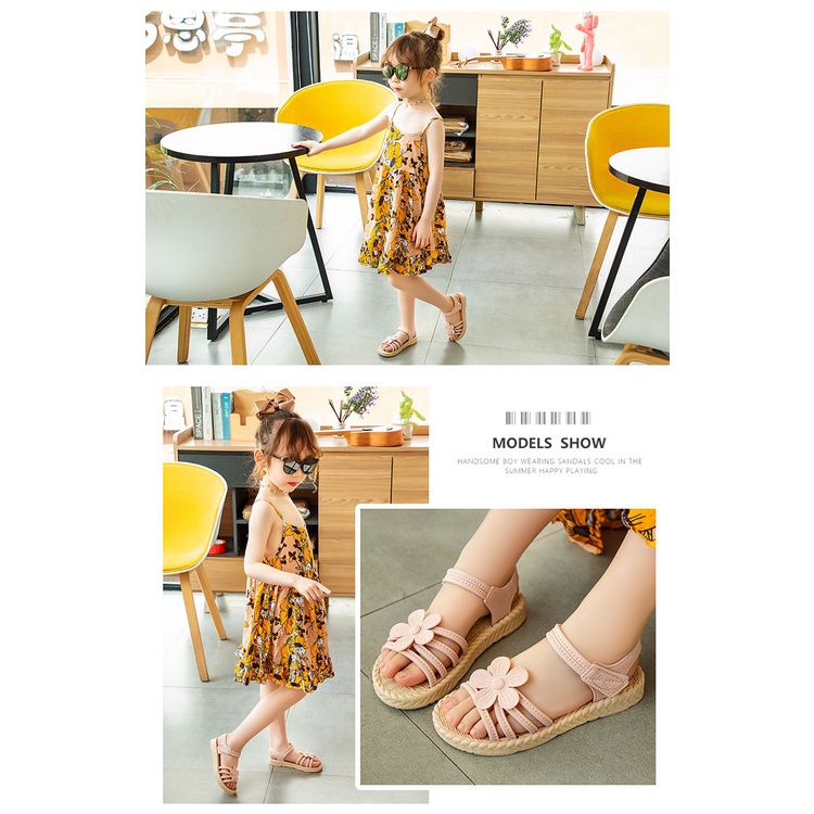 Giày Sandal Công Chúa Thời Trang Mùa Hè Hàn Quốc 2023 Cho Bé Gái