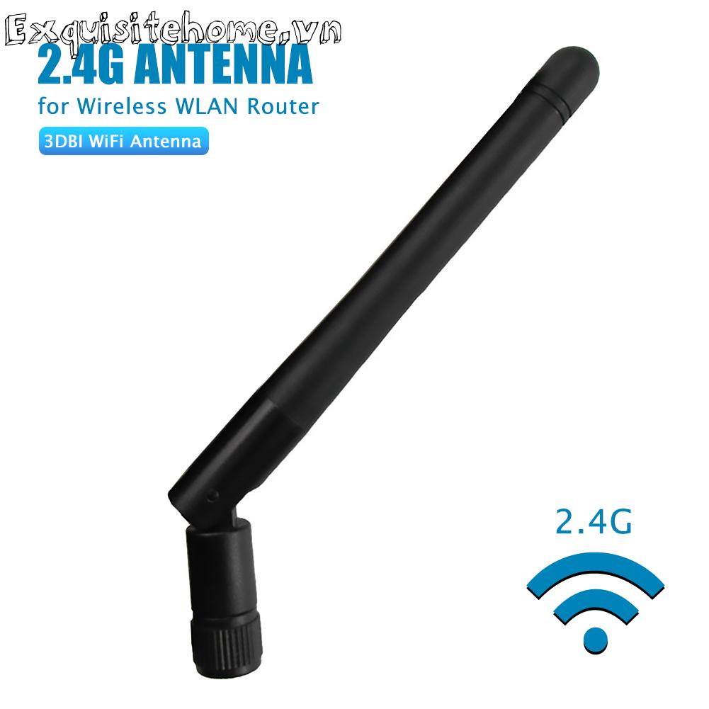 2.4ghz 3dbi wifi antenna sma nam băng tần kép trên không cho bộ định tuyến wlan không dây