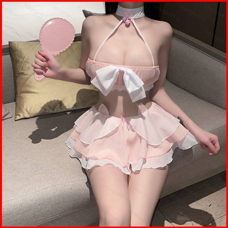 Miss women body lingerie pure maid outfits jk dress bow lolita cosplay costume đồng phục đồ lót khiêu dâm cám dỗ