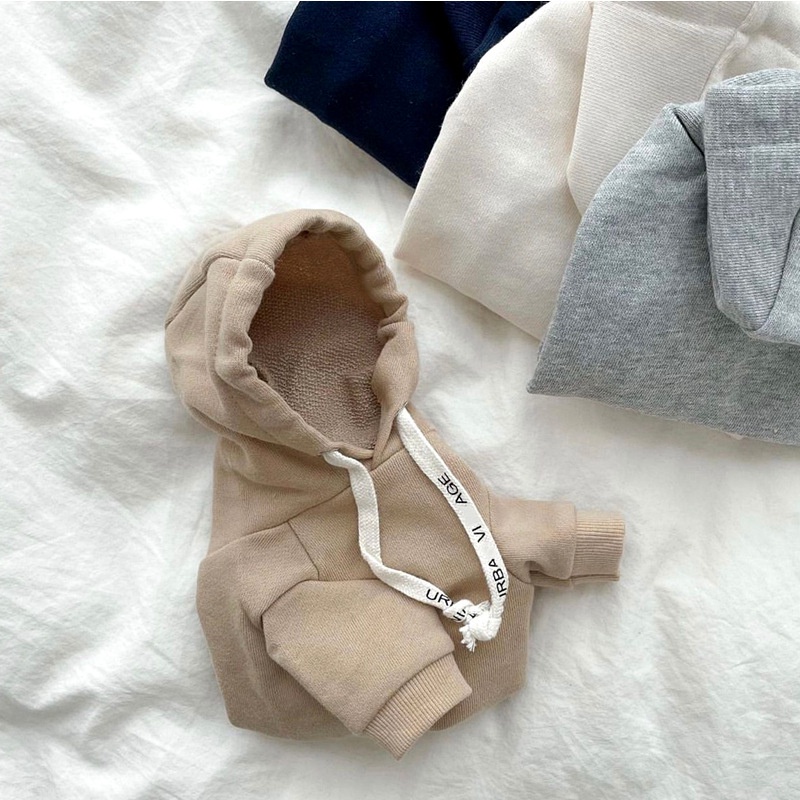 Dễ Thương Áo hoodie Màu Trơn Giữ Ấm Cho Thú Cưng