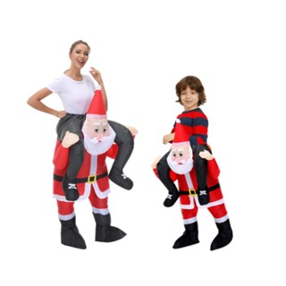 Ông già noel bơm hơi trang phục halloween cosplay lễ hội tiệc giáng sinh trang phục phù hợp với trẻ em người lớn