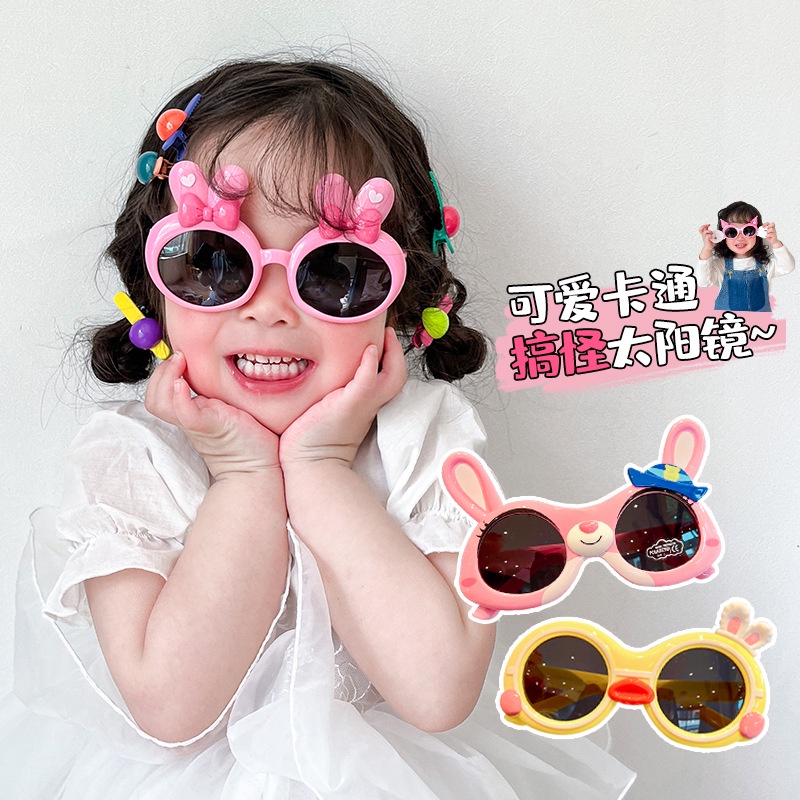 Dễ Thương Kính Mát Chống Tia Cực Tím Hình Chuột mickey / Thỏ Đáng Yêu Cho Bé