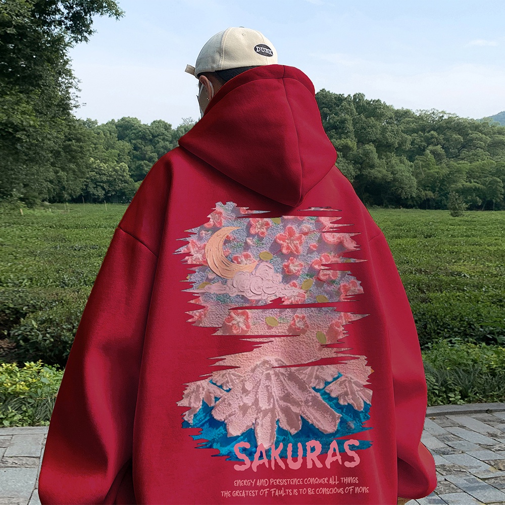 Áo Hoodie Phong Cách Đường Phố Mỹ Thời Trang Xuân Thu Zhongshan Dành Cho Cặp Đôi