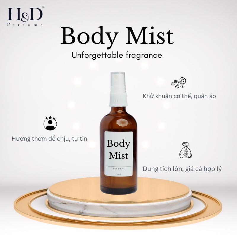 Xịt thơm toàn thân HD Body Mist Victoria’s Secret Amber Romance gợi cảm 75ml/250ml