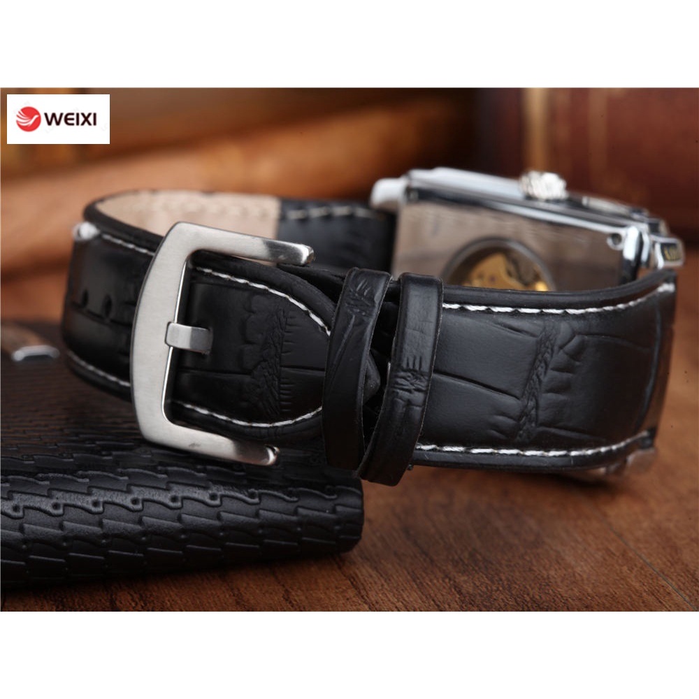 Đồng Hồ Cơ Tự Động Mặt Chữ Nhật Cho Nam