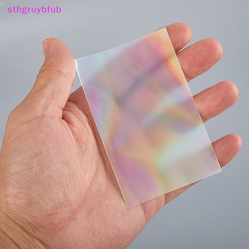Sthb 50 cái / gói glittery love heart laser kpop idol photocard card sleeves photo cards túi lưu trữ bảo vệ vn