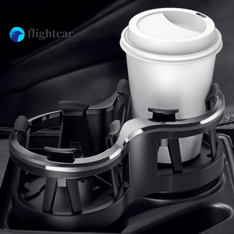 Ft giá đỡ cốc trên ô tô 2 trong 1 chai nước hai lỗ giá đỡ cốc trên ô tô giá đỡ cốc đa năng với đế có thể điều chỉnh phù hợp với hầu hết các chai nước giải khát có lon soda  giá đỡ cốc hai lỗ trên ô tô