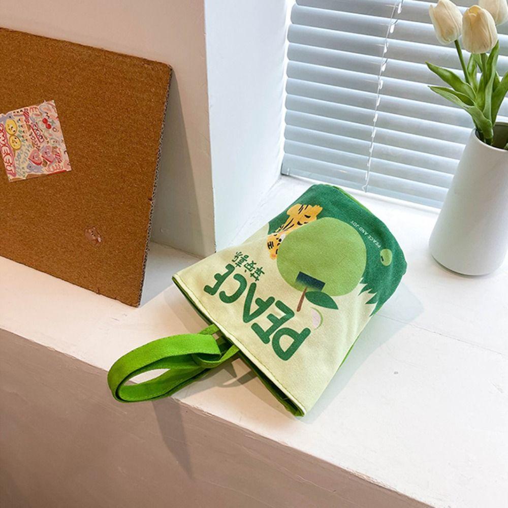 UUMIR xách tote UUMIR kẹp nách sức chứa lớn màu trơn in hoạt hình cho nữ