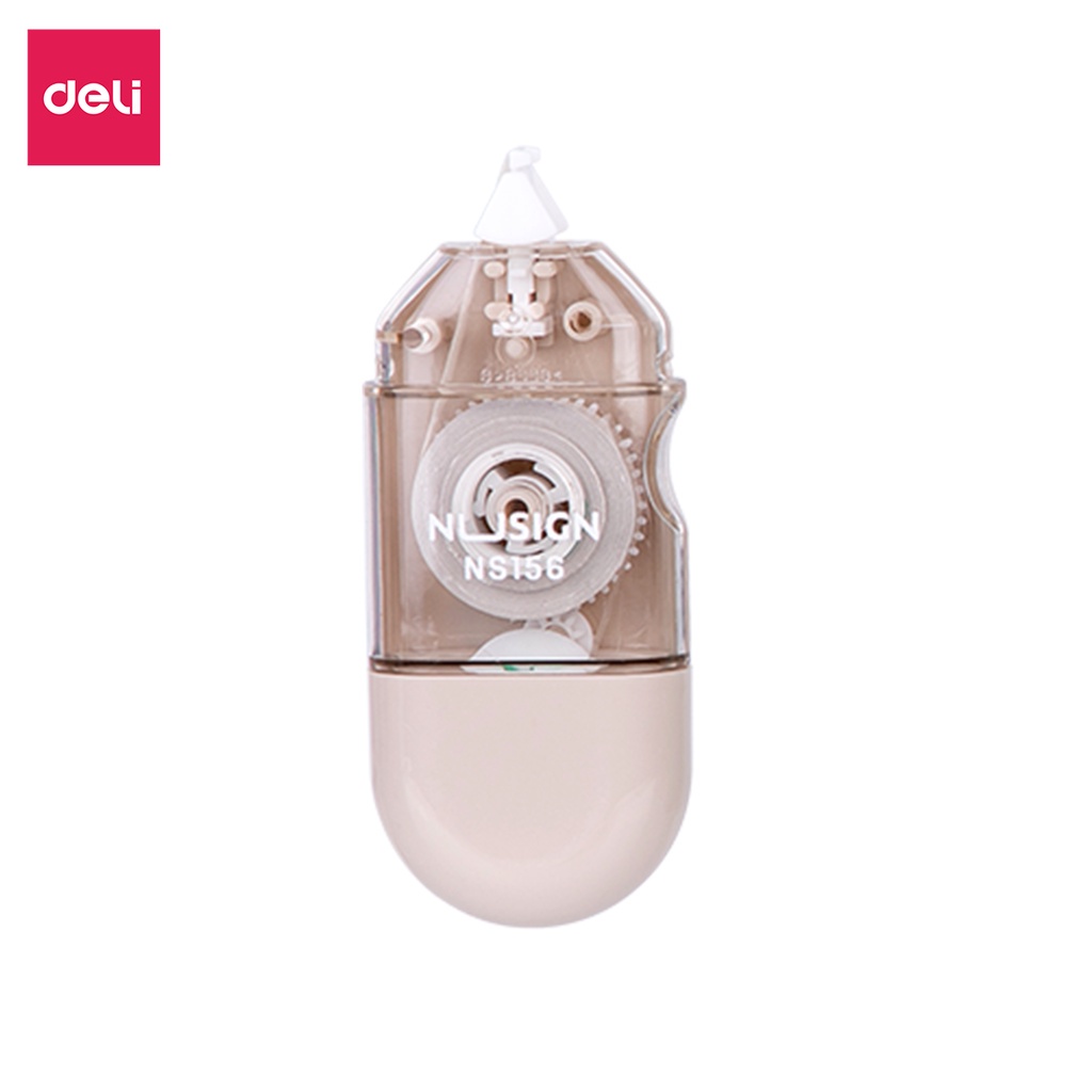 Bút xóa băng kéo 6m dạng film cao cấp Deli - Kích thước 6mx5mm - Trắng/Đỏ/Xanh dương/Xanh lá