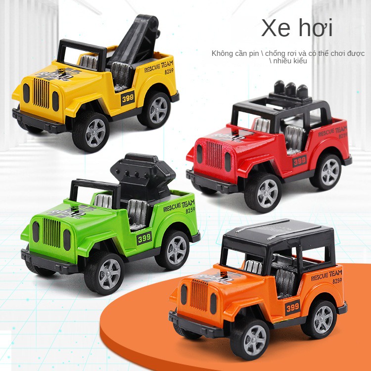 Đồ chơi trẻ em ô tô ô tô trở lại ô tô buggy jeep mô hình bánh trang trí với một món quà nhỏ
