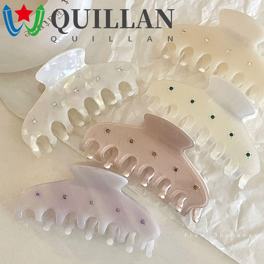 Quillan axit axetic kẹp tóc kẹp tóc đơn giản ngọt ngào hình dạng hình học kẹp lớn cô gái phụ kiện tóc nữ