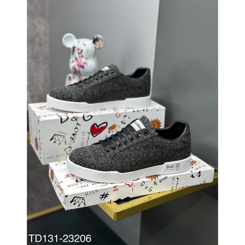 Giày D.G Nam Buộc Dây Phối Logo Chữ Siêu Đẹp - Giày D.G Nam Đúc Họa Tiết Đế Siêu Hot