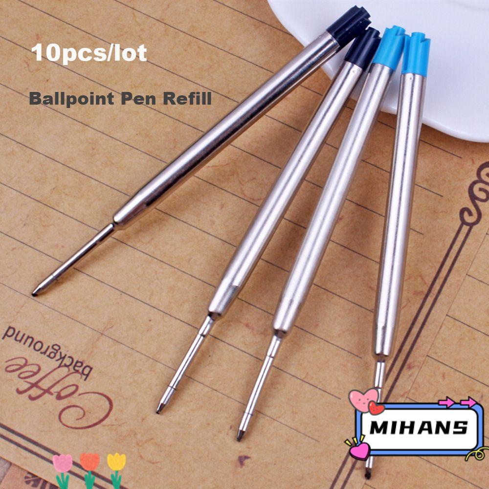 Set 10 Ruột Bút Bi Ngòi 0.5mm Màu Xanh/Đen