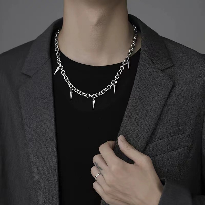 Vòng Cổ Choker Thiết Kế Tua Rua Phong Cách Gothic Punk Cho Nam Và Nữ
