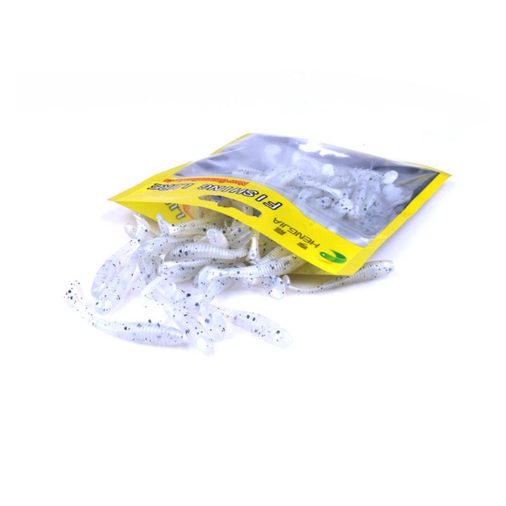 Bộ 10 Mồi Giun Giả Câu Cá Bằng Silicone 5cm