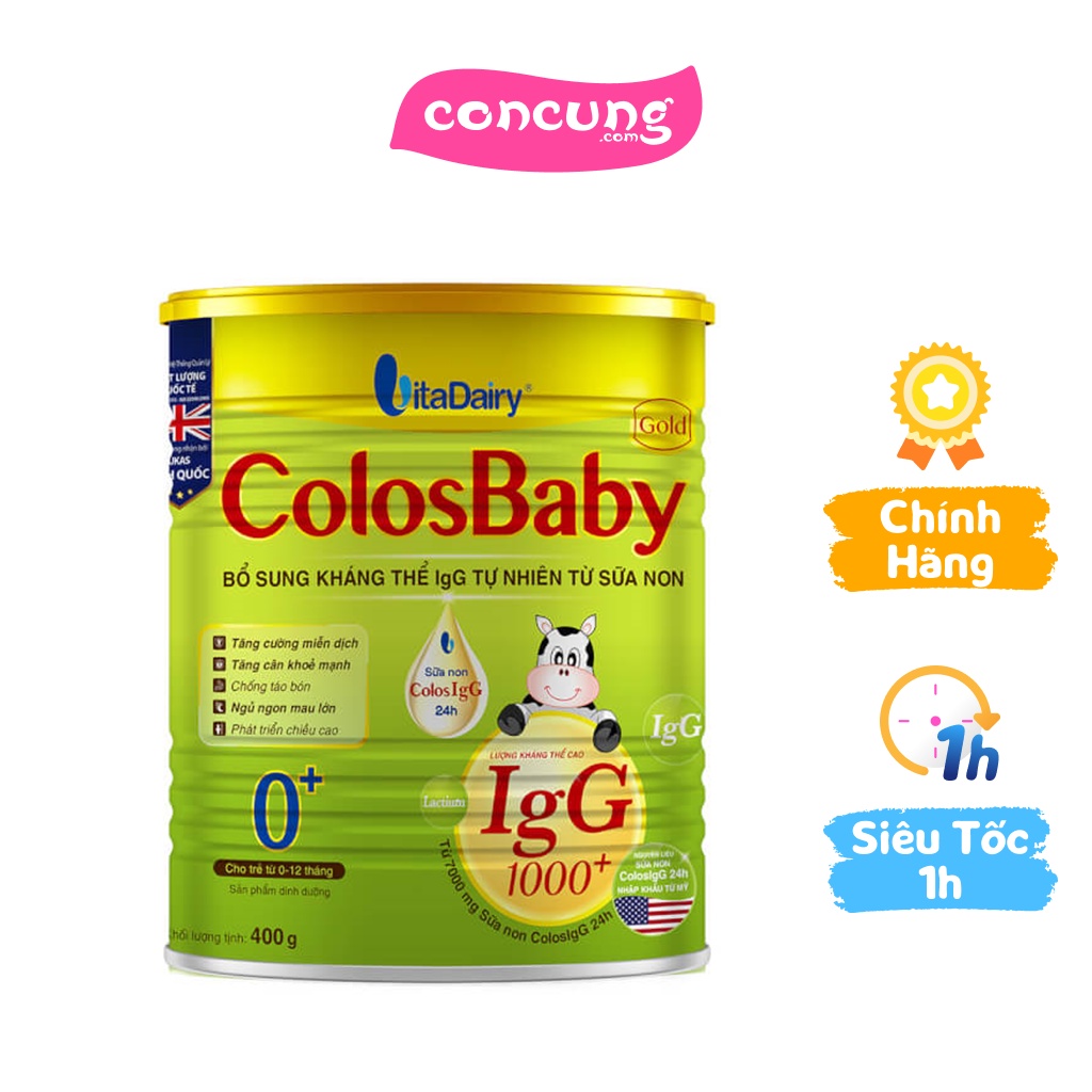 Sữa ColosBaby Gold 0+ 400g (0 - 12 tháng)