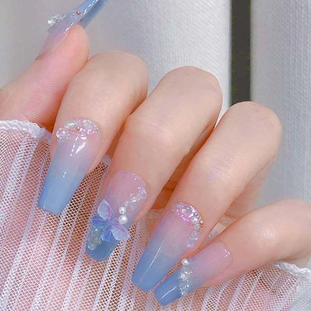 Phụ Kiện Trang Trí Móng Tay Hình Bướm Bằng Resin Thời Trang