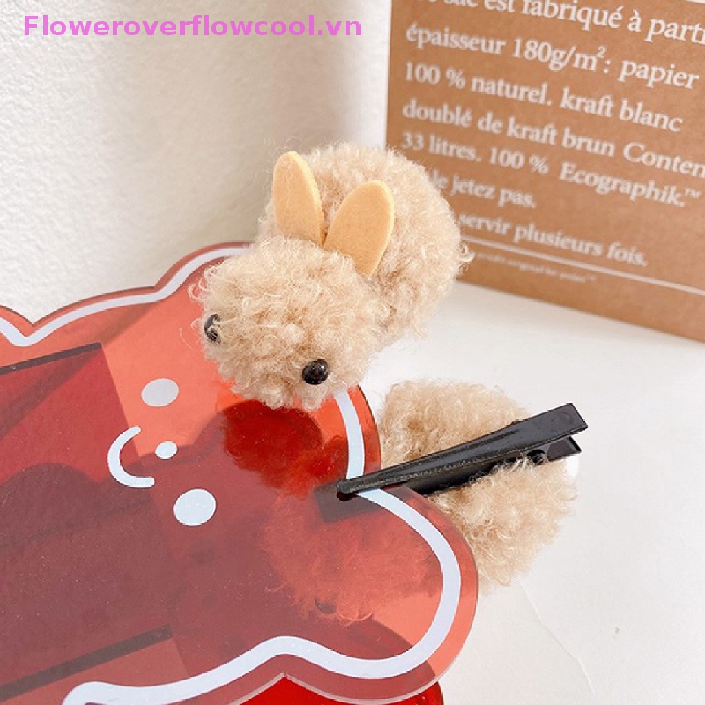 Kẹp Tóc Hình Thỏ Bông Dễ Thương Cho Bé Gái