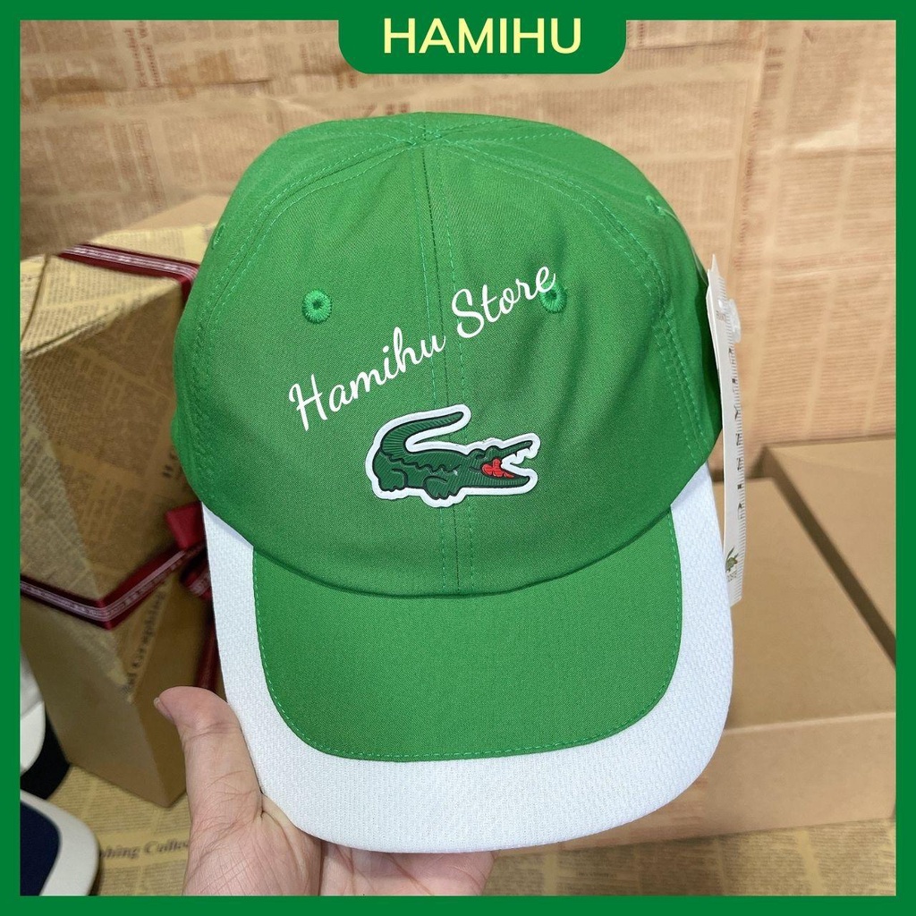 Nón LACOSTE chất vải dù mát, hình thật, có 5 màu lựa chọn xanh lá/xanh mint/trắng/xanh đen/ đỏ phù hợp cho cả nam và nữ