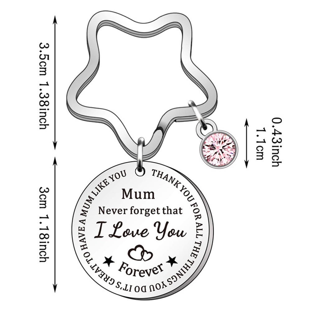 Móc Khóa Kim Loại Khắc Chữ Mother / Daughter Xinh Xắn Thời Trang