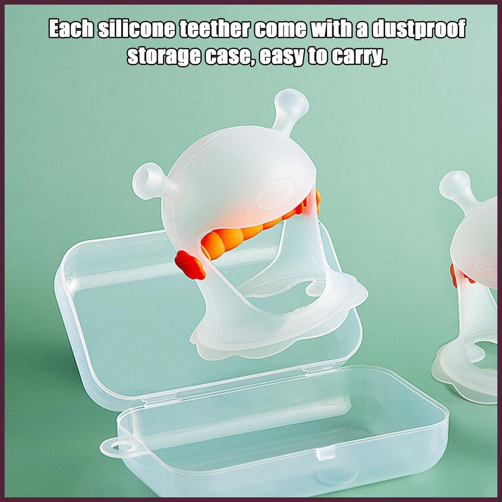 Đồ Chơi Ngậm Mọc Răng Hình Nấm Bằng Silicone Mềm Mại Dành Cho Trẻ Em